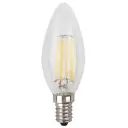 Лампа светодиодная ЭРА F-LED B35-7W-827-E14 E14 220 В 7 Вт свеча прозрачная 695 Лм теплый белый свет