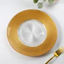 Блюдо сервировочное Simaland Севилья 27.50x27.50 см стекло цвет золотистый