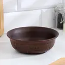 Блюдо сервировочное Simaland Вьюнок 16x16 см глина цвет коричневый