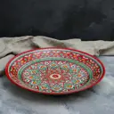 Блюдо сервировочное Шафран Риштанская Керамика 1924247 42x42 см керамика цвет красный