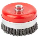 Корщётка чашечная для дрели FIT витая проволока с бандажом 125 мм 39512