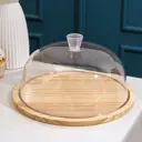 Блюдо сервировочное Доляна Древо 29x16x28.50 см пластик цвет бежевый