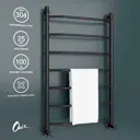 Полотенцесушитель водяной лестница Onix Orion PRO Black 60x100 см 1/2" нержавеющая сталь цвет черный матовый