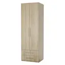 Шкаф распашной Шарм-Дизайн Соло 80x220x60 см ЛДСП цвет дуб сонома