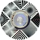 Комплект точечных светильников встраиваемых De fran Дидона Сл069061 под отверстие 75 мм MR16 цвет хром, белый, черный, серебро 2 шт