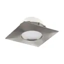 Светильник точечный светодиодный встраиваемый EGLO 95799 Pineda Nickel 0.40 м² теплый белый свет цвет никель