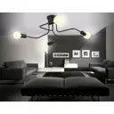 Светильник потолочный AMBRELLA LIGHT TR8022 4 лампы 18 м² цвет черный