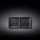 Блюдо сервировочное Wilmax WL-661135 13x3.50x27 см фарфор цвет черный матовый