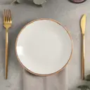 Блюдо сервировочное Porland Beige 18x18 см фарфор цвет бежевый