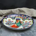 Блюдо сервировочное Шафран Жар-птица 1924233 32x32 см керамика цвет красный