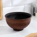 Блюдо сервировочное Simaland Вьюнок 15x8x15 см глина цвет коричневый