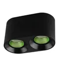 Светильник точечный накладной DENKIRS DK3096-BK+GR DK3020BGR 6.7 м² цвет черный