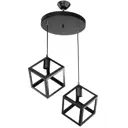 Светильник подвесной Toplight Tl1604h-02bk 2 лампы 4 м² цвет черный