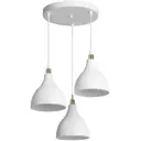 Светильник подвесной Toplight Tl1615h-03wh 3 лампы 9 м² цвет белый