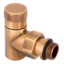 Запорный клапан угловой SR Rubinetterie 1/2", цвет бронза