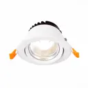 Светильник точечный светодиодный встраиваемый ALMA LIGHT ALD00153WH-3000K-LED.1x10W под отверстие 95 мм 3 м² теплый белый свет цвет белый
