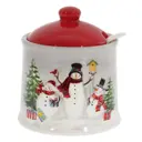 Сахарница Chaozhou Xiongxing Ceramics Factory Рождество 8.50x8.50 см керамика цвет зеленый,красный