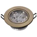 Светильник точечный встраиваемый светодиодный Mw-light Круз 637013106 2.23 м² под отверстие 10.6 мм цвет жёлтый/золотой