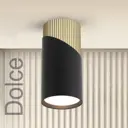 Светильник точечный накладной Wolta Dolce Wsl-gu10/06bg 2 м² цвет черный