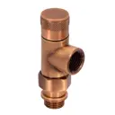 Запорный клапан угловой осевой SR Rubinetterie Tondera 1/2", цвет бронза