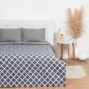 Покрывало Lovelife 7357925, 240x210 см, микрофибра, цвет бело-серый