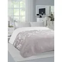 Покрывало Deнастия Винди Листья 190x220 см жаккард цвет серый