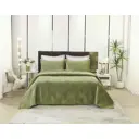 Покрывало Sofi de Marko Ариэль 240x260 см велюр цвет олива