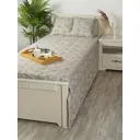 Покрывало Обуховская мануфактура для уюта в доме PSm-3928/U 180x220 см хлопок цвет бежевый