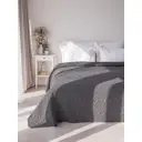 Покрывало Deнастия Ромб стоунвош U000418, 190x220 см, жаккард, цвет серый