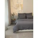 Пододеяльник Denastia Basic C060238 210x175 см сатин цвет серый