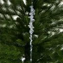 Новогоднее украшение Сосулька 22x4 см цвет бриллиант