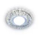 Светильник точечный встраиваемый Ambrella Light S260 Crystal под отверстие 70 мм 2 м² цвет хром