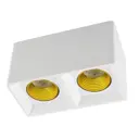 Светильник точечный накладной DENKIRS DK3085-WH+YE DK3020WYE 6.7 м² цвет белый