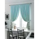 Штора на шторной ленте для кухни Helga Лиркенрис HL-961311 150x180 см цвет белый