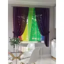 Тюль на шторной ленте At Home Фернимерс 300x150 см цвет зеленый