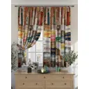 Штора на шторной ленте для кухни Helga Орвиалс 150x180 см цвет бежевый