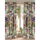 Комплект штор на шторной ленте блэкаут Helga Флорминес 150x260 см цвет бежевый