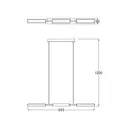 Светильник подвесной светодиодный ZUMALINE L180109-3C 4.67 м² теплый белый свет цвет серый