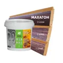 Пропитка для древесины с пчелиным воском Оберег DecoGuard махагон 1 л