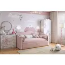 Кровать Mebelson Лея К1 219x100x103.4 см ЛДСП цвет розовый