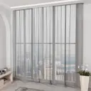 Тюль органза "Дождик" р-р 500x250 цвет серый на шторной ленте