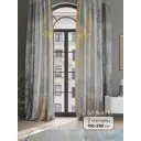 Комплект штор на шторной ленте At Home Нермирен 150x290 см цвет желтый/золото/оранжевый/серый
