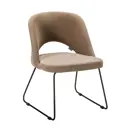 Кухонный стул R-home Diag 76.5x57.5x52.5 см велюр цвет бежевый/линк
