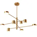 Люстра потолочная IMPERIUMLOFT 148272-22 LED Lighting Gold 8 ламп 15 м² цвет золото