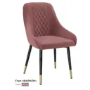 Стул Milavio Фараон 47x88x57 см текстиль цвет коралл