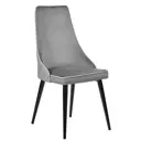 Стул Bradex Dave 45x76x58 см велюр с жаккардом цвет серый