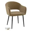 Стул для кухни обеденный Milavio Агат35Ч/З 43x78x58 см велюр цвет коричневый