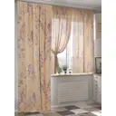 Комплект штор на ленте Helga Лименерис вуаль 260x150 см цвет бежевый HH524061