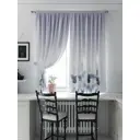 Штора на шторной ленте для кухни Helga Фрелирем HL-961301 150x180 см цвет белый