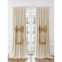 Комплект штор на ленте Helga Аморнали блэкаут 150x280 см цвет бежевый/желтый HH952120